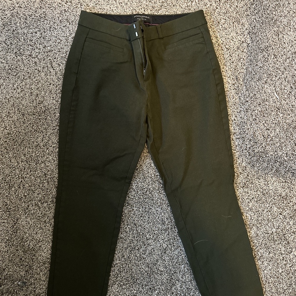 Banana Republic Olive Green Bootcut Dress Pants